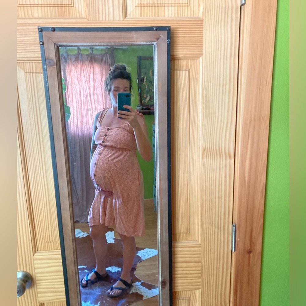 Gap maternity size xs. Floral tie strap dress